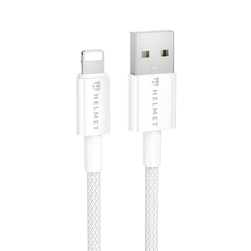 Helmet Cable USB to Lightning 20W 1.5M Nylon Series, Grey