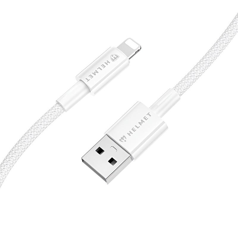 Helmet Cable USB to Lightning 20W 1.5M Nylon Series, Grey