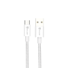 Helmet Cable USB to Micro-USB 20W 1.5M Nylon Series, Grey