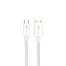 Helmet Cable USB to Micro-USB 20W 1.5M Nylon Series, Grey