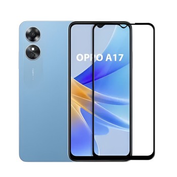 Helmet Diamond Glass 5D Oppo A17, Black