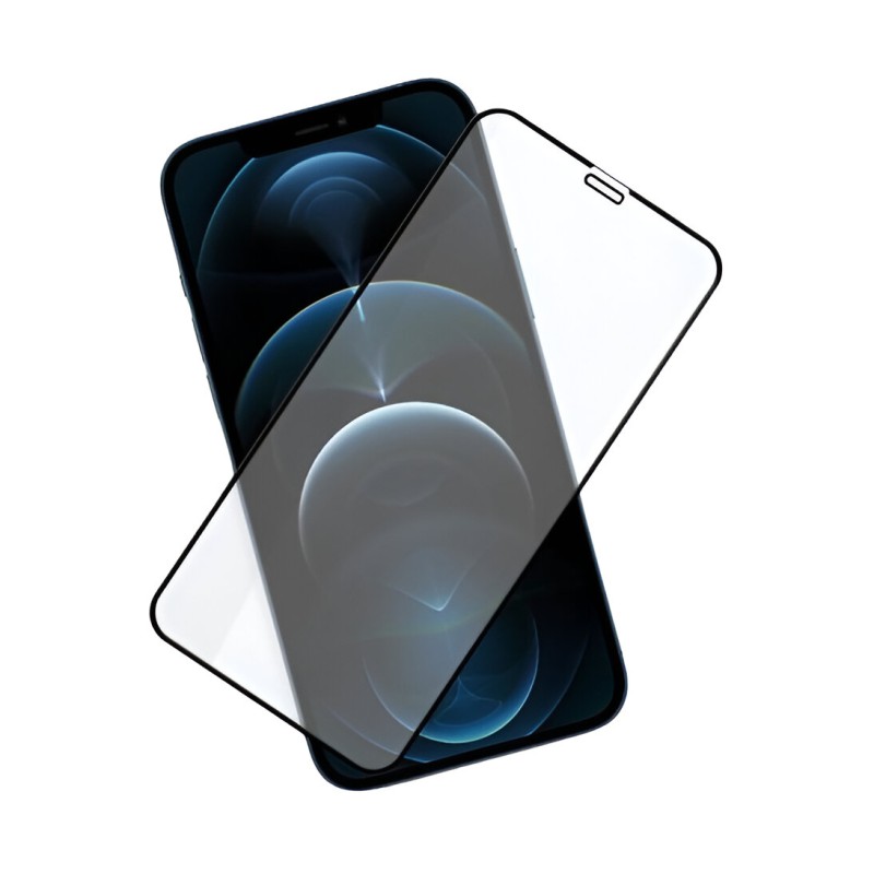 Helmet Diamond Glass 5D iPhone 12/12 Pro, Black