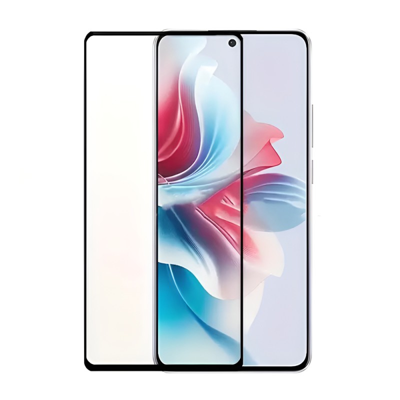 Helmet Diamond Glass 5D Oppo Reno 12F/12FS, Black