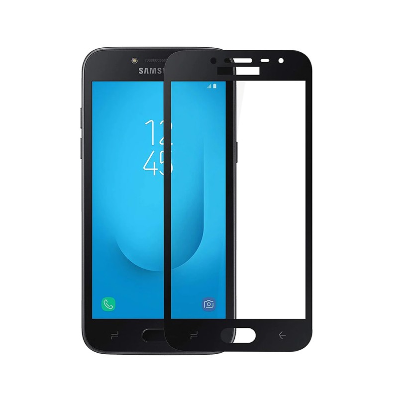 Helmet Diamond Glass 4D Samsung J2 (2018), Black