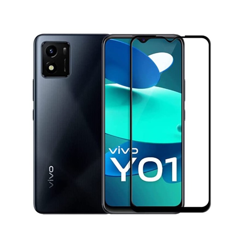 Helmet Diamond Glass 4D Vivo Y01, Black