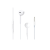 Helmet Earphones 3.5mm with Mic M1 Series, White