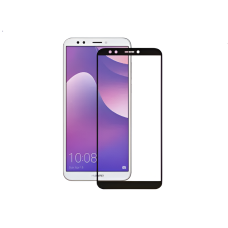 Helmet Full Coverage Glass 2.5D Huawei Y6 2018, Black Frame