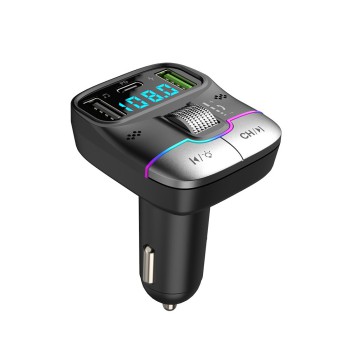 Helmet FM Transmitter 2*USB+1*PD 25W G40, Black