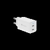 Helmet Wall Charger GaN 2*Type-C 45W 6A, White