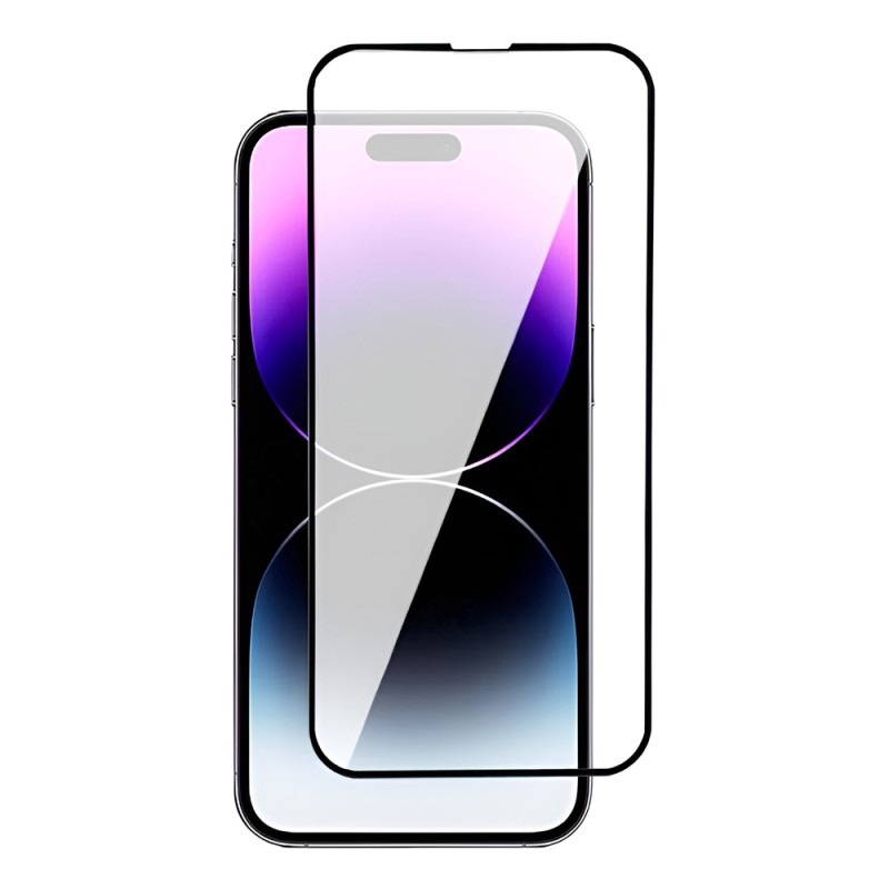 Helmet Diamond Glass 5D iPhone 16, Black Helmet Diamond Glass 5D iPhone 16, Black