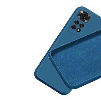 Helmet Case Liquid Silicone Xiaomi Redmi Note 11, Blue