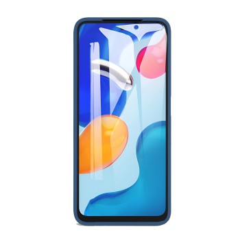 Helmet Case Liquid Silicone Xiaomi Redmi Note 11S, Blue