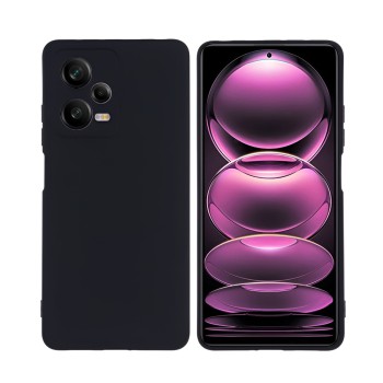 Helmet Case Liquid Silicone Redmi Note 12 Pro 4G, Black