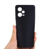 Helmet Case Liquid Silicone Redmi Note 12 5G, Black