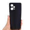 Helmet Case Liquid Silicone Redmi Note 12 Pro 5G, Black