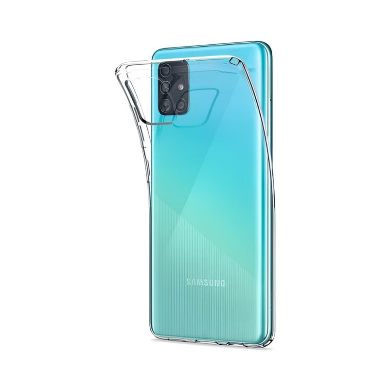 Helmet Case TPU Soft Samsung A71, Clear
