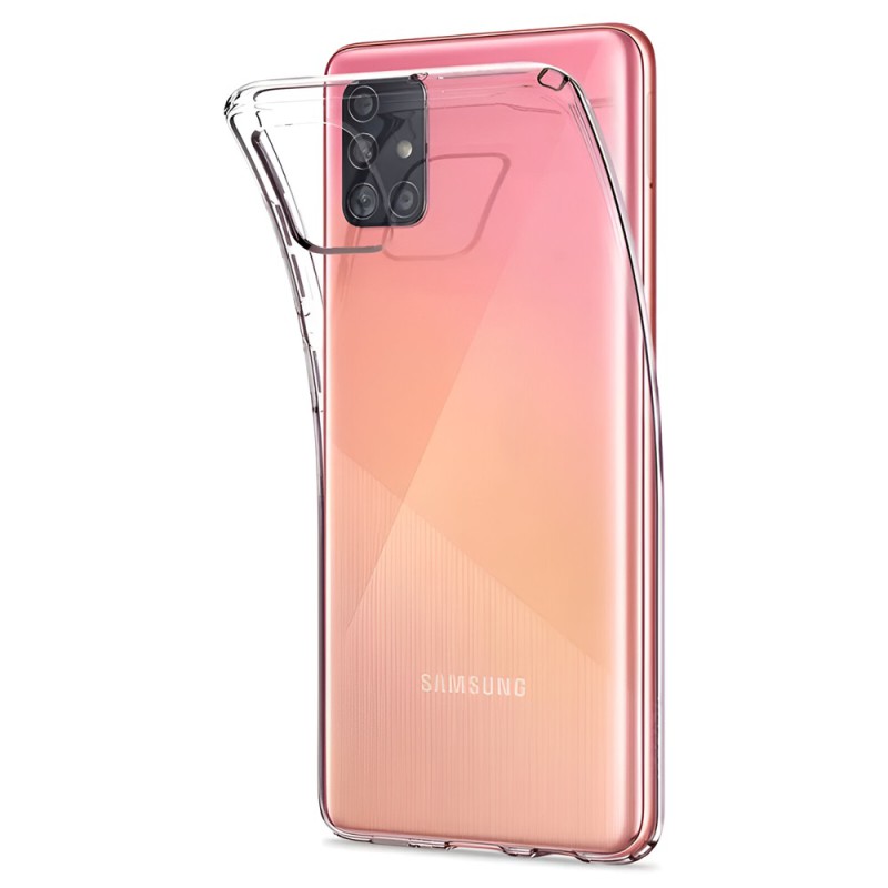 Helmet Case TPU Soft Samsung A71, Clear