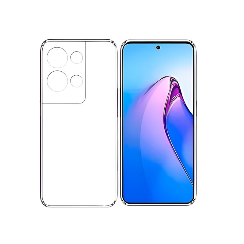 Helmet Case TPU Soft Oppo Reno 8 Pro, Clear