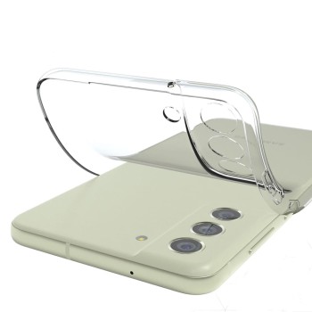 Helmet Case TPU Soft Samsung S21FE, Clear