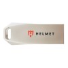 Helmet USB Drive 3.2 Metal Line 256 GB, Silver