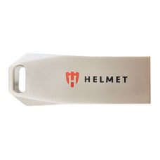 Helmet USB Drive 3.2 Metal Line 32 GB, Silver