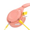 Helmet On-Ear Headphones with MIC Bluetooth Macaron HiFi, Pink (Damaged Box)