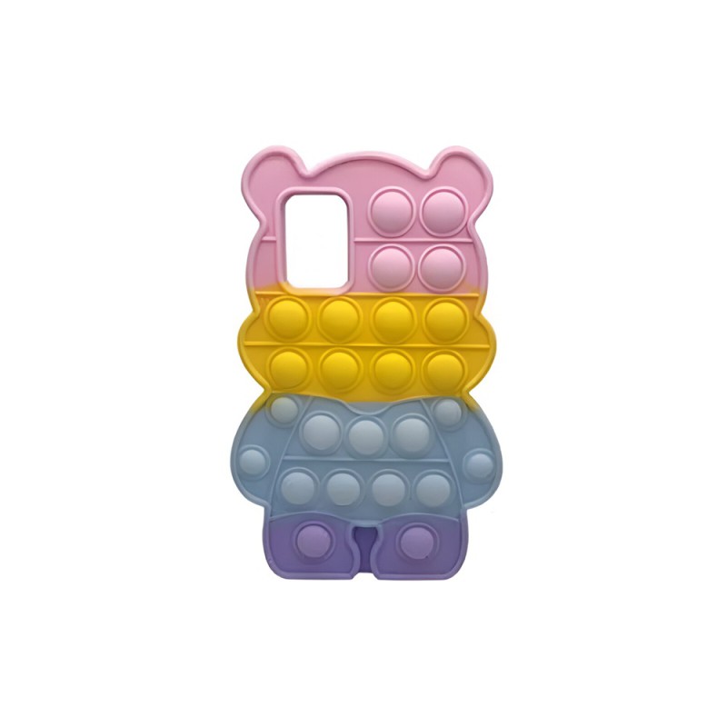 Helmet Case Liquid Silicone Popit Bear Samsung A32, Mix