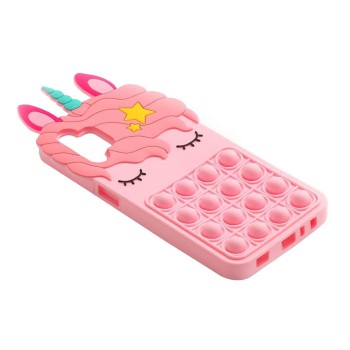 Helmet Case Liquid Silicone Popit Unicorn Samsung A32, Mix