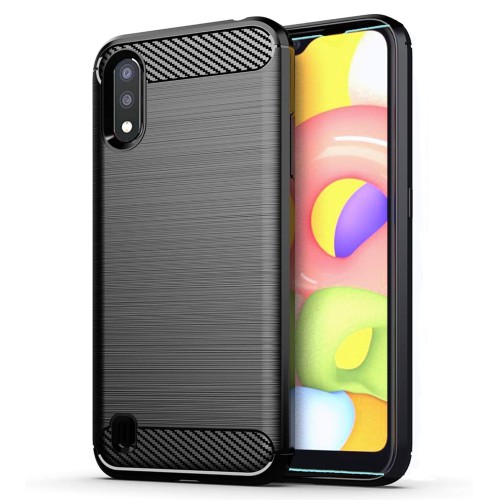 Helmet Case Carbon Samsung A01, Black