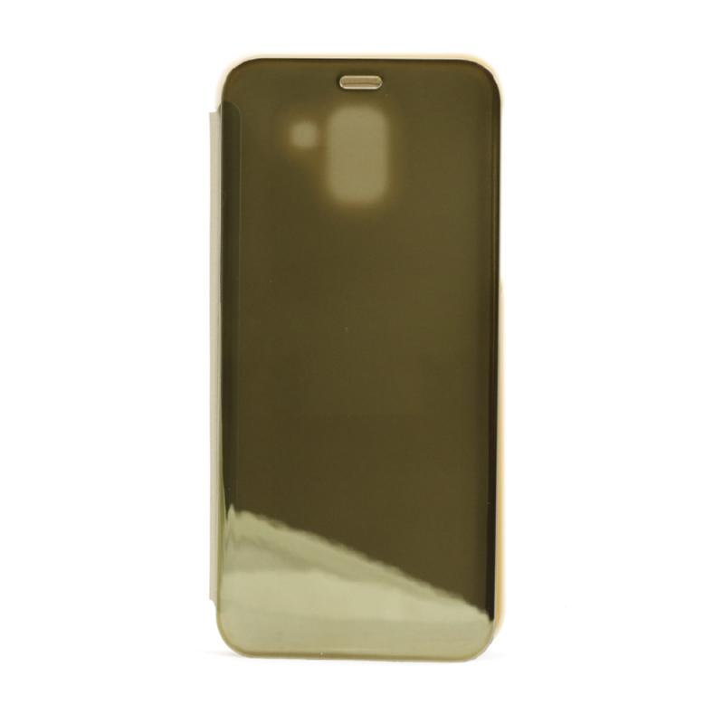 Helmet Case Mirror Flip Samsung J6 (2018), Gold