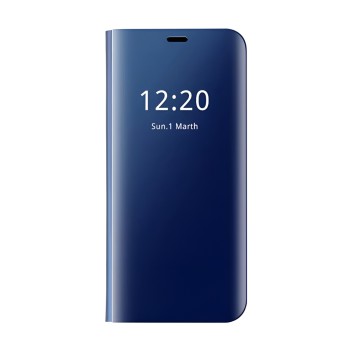 Helmet Case Mirror Flip Samsung J6 Plus, Dark Blue
