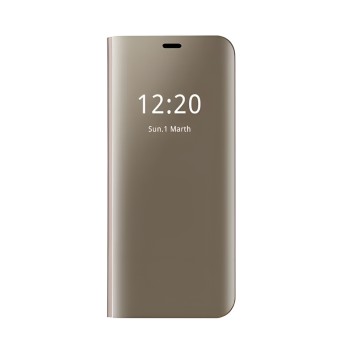 Helmet Case Mirror Flip Samsung J6 Plus, Gold