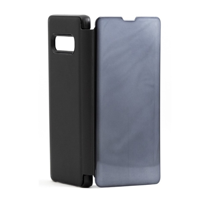 Helmet Case Mirror Flip Samsung S10 Plus, Black