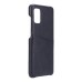 Helmet Case with Pocket Leather Samsung A41, Black