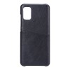 Helmet Case with Pocket Leather Samsung A41, Black