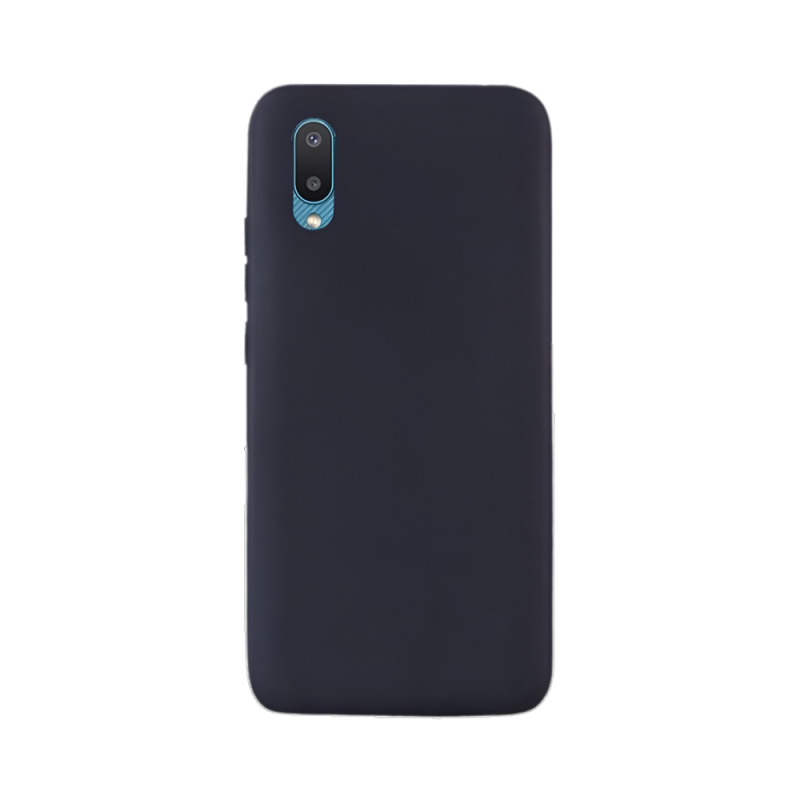 Helmet Case Liquid Silicone Samsung A02, Black