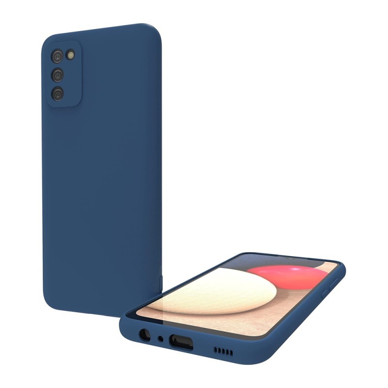 Helmet Case Liquid Silicone Samsung A02S, Blue