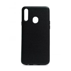 Helmet Case Liquid Silicone Grid Samsung A10S, Black
