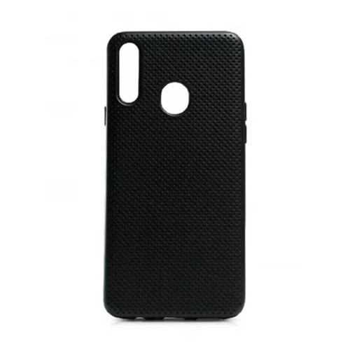 Helmet Case Liquid Silicone Grid Samsung A10S, Black