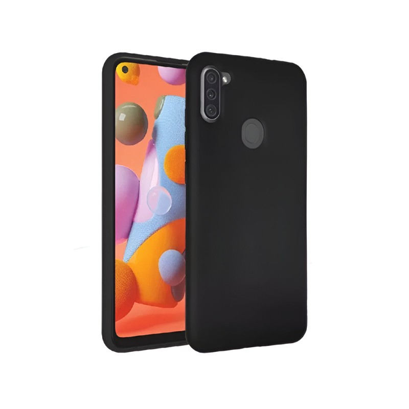 Helmet Case Liquid Silicone Samsung A11, Black