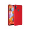 Helmet Case Liquid Silicone Samsung A11, Red