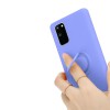Helmet Case with Ring Liquid Silicone Samsung A20, Blue