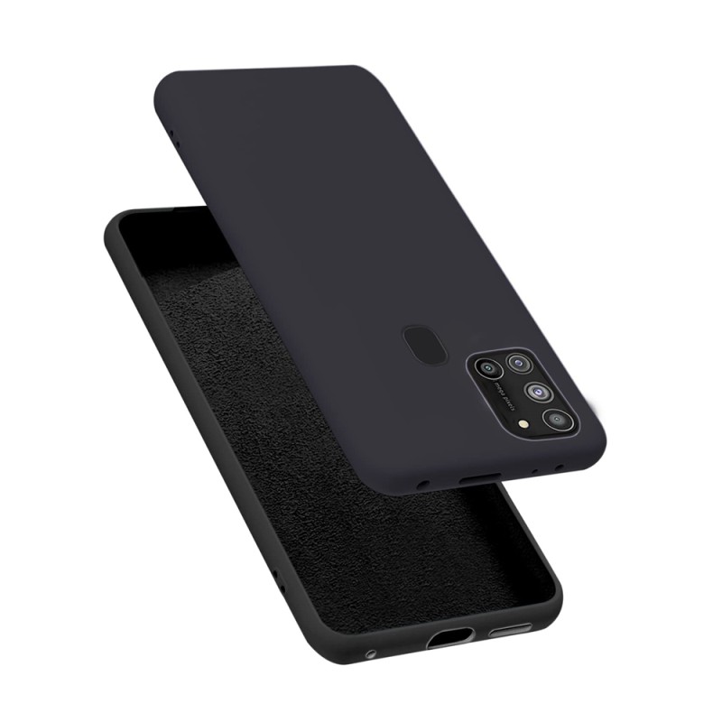 Helmet Case Liquid Silicone Samsung A21S, Black