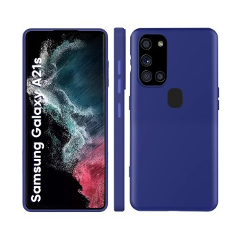 Helmet Case Liquid Silicone Samsung A21S, Blue