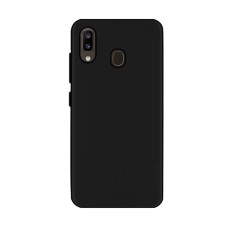 Helmet Case Liquid Silicone Samsung A30, Black
