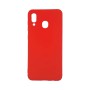 Helmet Case Liquid Silicone Samsung A30, Red