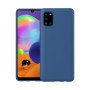 Helmet Case Liquid Silicone Samsung A31, Blue