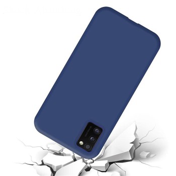 Helmet Case Liquid Silicone Samsung A41, Blue