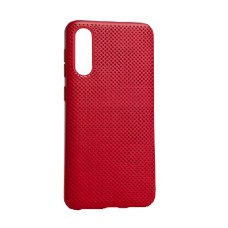Helmet Case Liquid Silicone Grid Samsung A50S, Red
