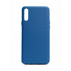Helmet Case Liquid Silicone Grid Samsung A70, Blue